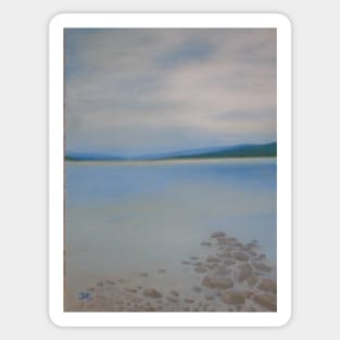 Loch Rannoch, near Pitlochry in Perth & Kinross, Scotland - oil painting Sticker